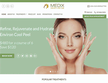 Tablet Screenshot of medixskincare.com.au